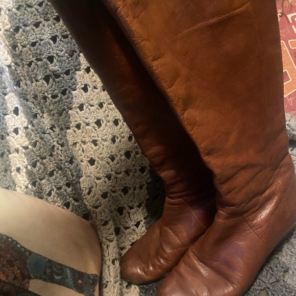 Nordstrom BP Cognac Learher Size 9 Boots - Picture 6 of 6